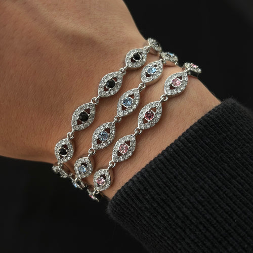 Angel Eyes Color Bracelet (Silver)