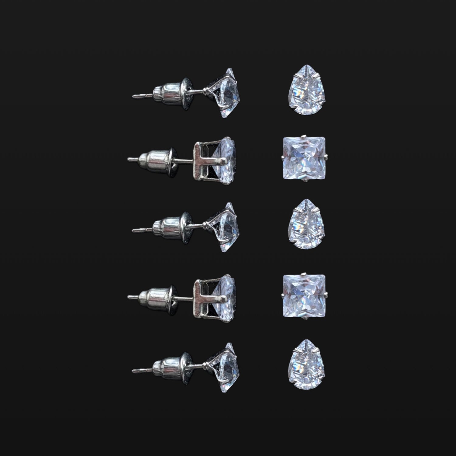 Eye Crystal Necklace (Silver)