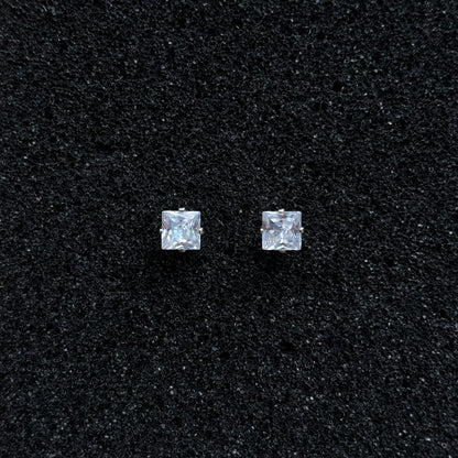 Boucles d'oreilles carrées en cristal