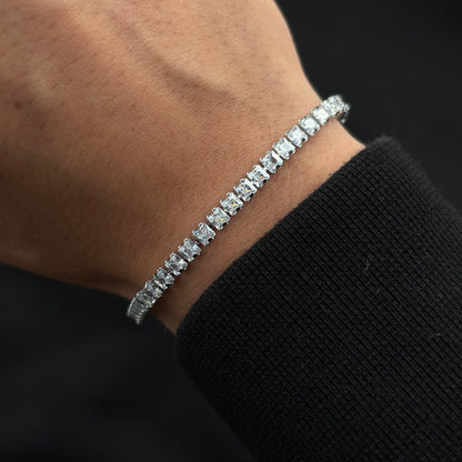 Tiny Square Bracelet (Silver)