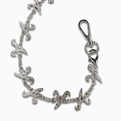 A* Wallet Chain Rhinestone (Silver)