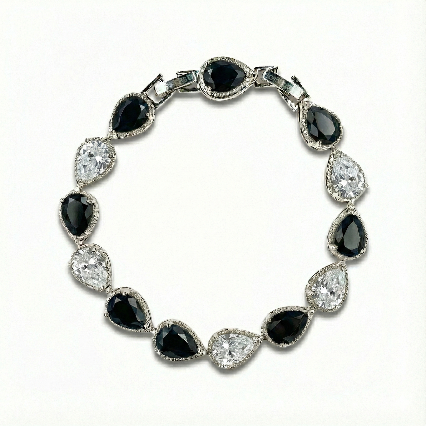 Regentropfen Armband Silber