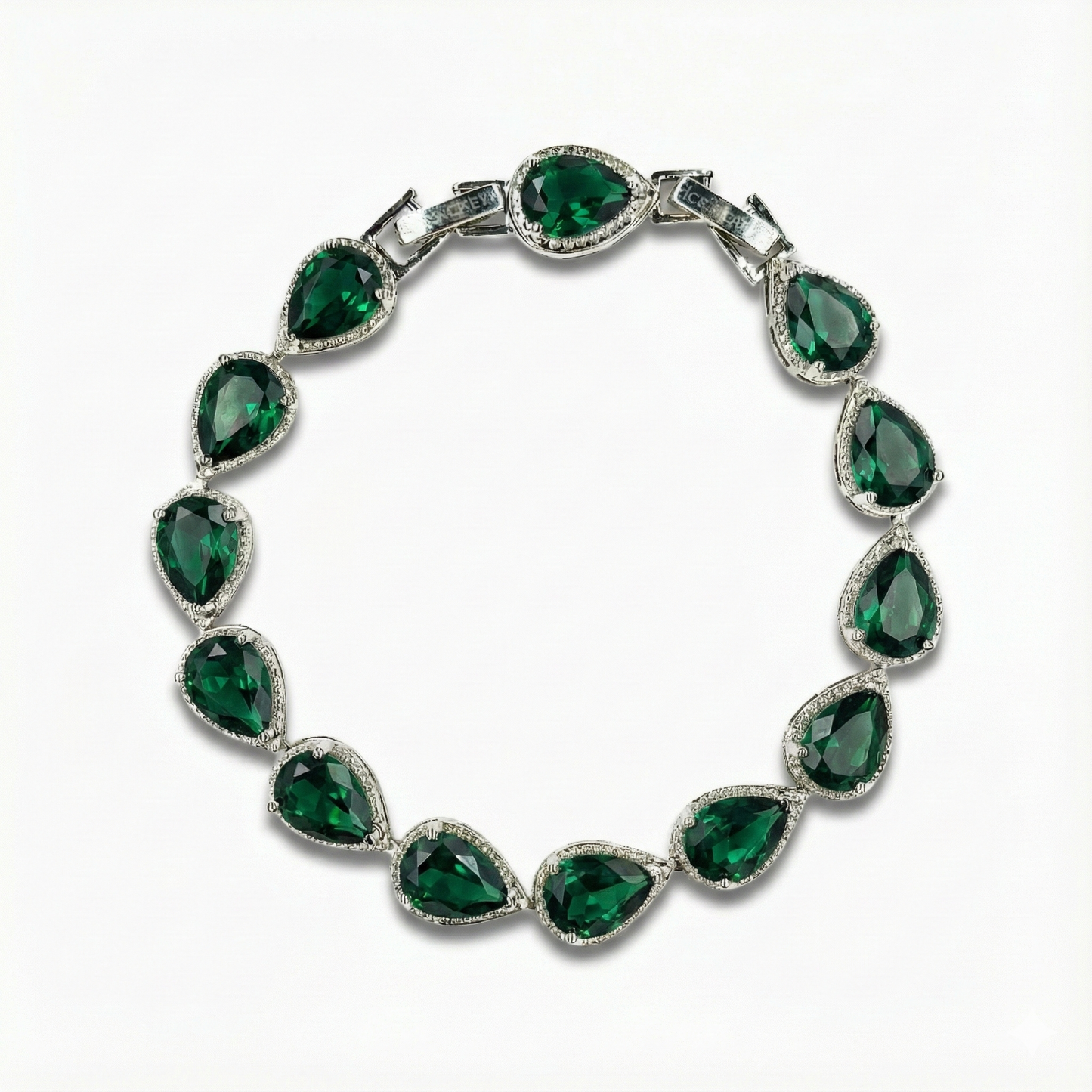 Regentropfen Armband Silber