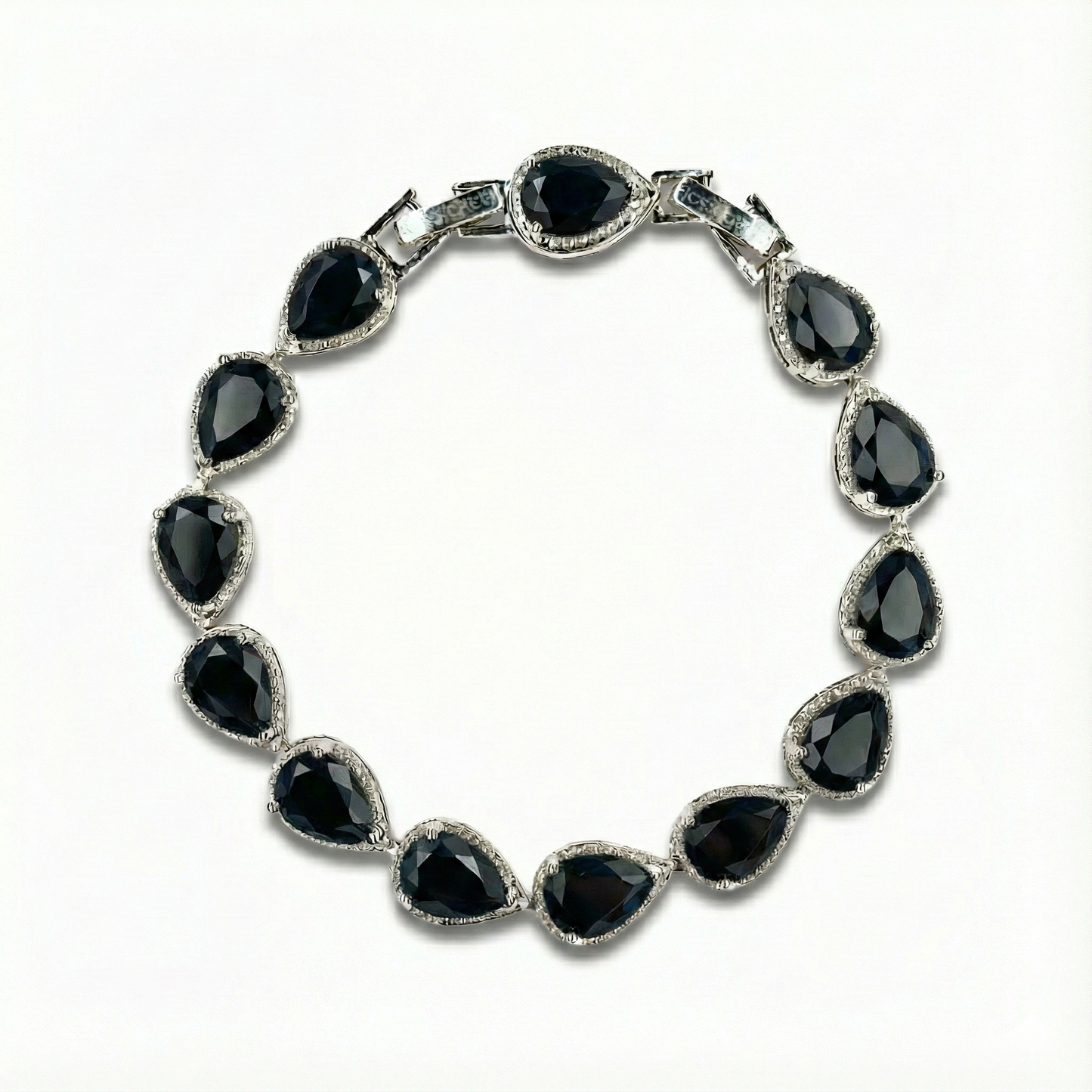 Regentropfen Armband Silber