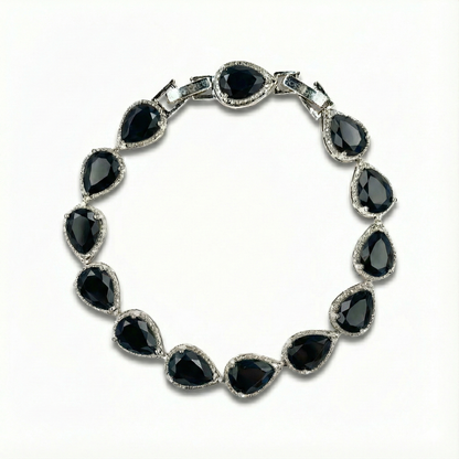 Regentropfen Armband Silber