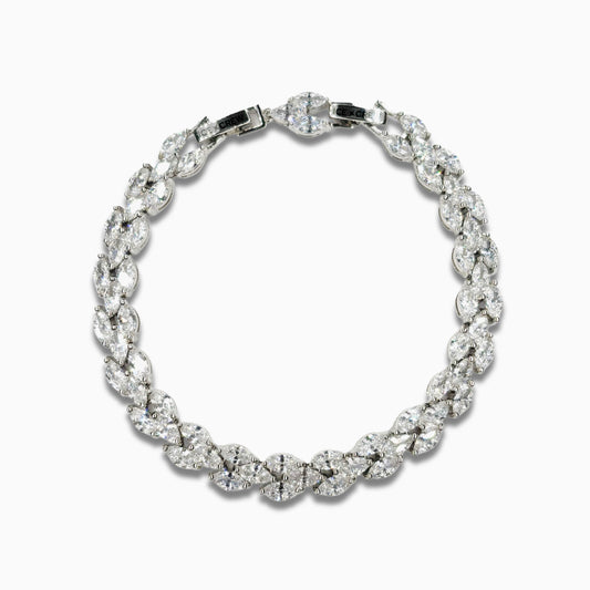 Triple Crystal Bracelet (Silver)