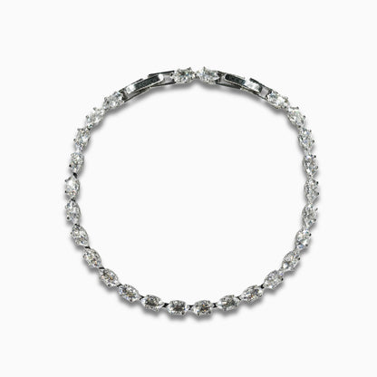 Tiny Crystal Bracelet (Silver)