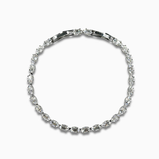 Tiny Crystal Bracelet (Silver)