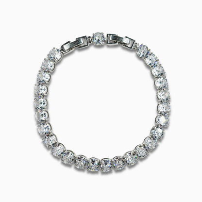Tennis Crystal Bracelet (Silver)
