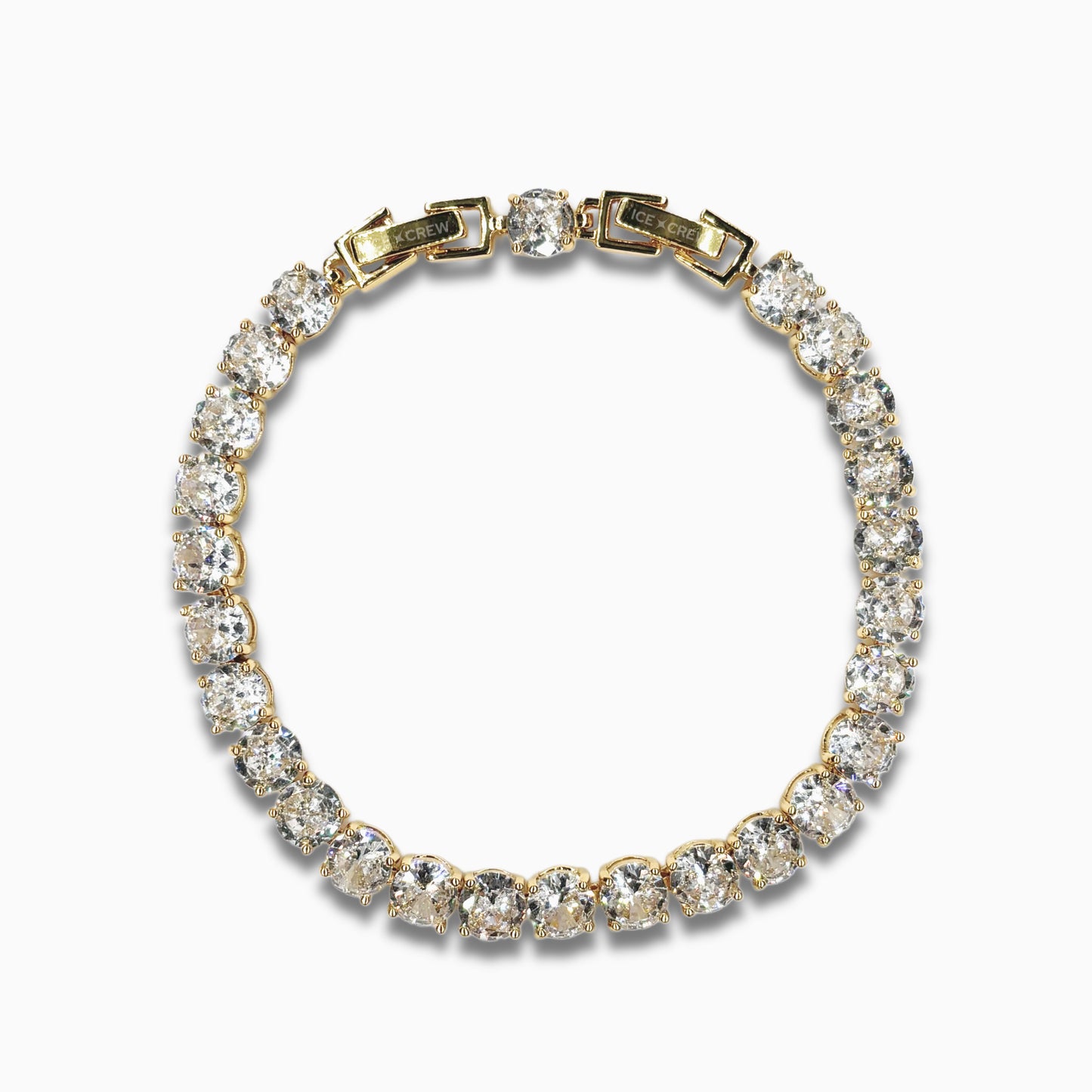 Tennis Crystal Bracelet (Gold)