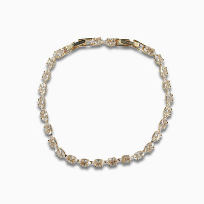 Tiny Crystal Bracelet (Gold)