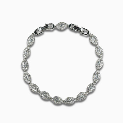 Eye Crystal Bracelet (Silver)