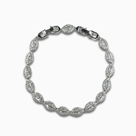 Eye Crystal Bracelet (Silver)