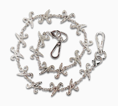 A* Wallet Chain Rhinestone (Silver)