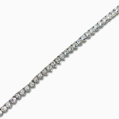 Tiny Tennis Necklace (Silver)