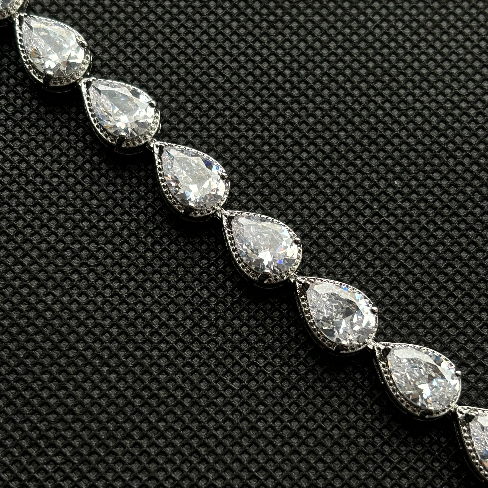 Regentropfen Armband Silber